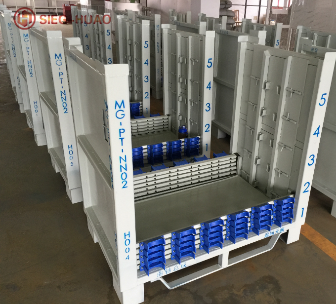 Metal Fabricated Stacking Rack for Crankshaft Assembly