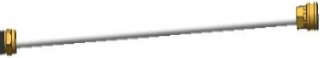 Metal gun with long metal barrel and TIP lotus