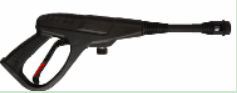 Plastic handle (three-section gun) with intermediate and short high pressure barrel