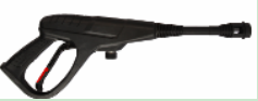 Plastic handle (three-section gun) with middle bar and short lotus bar