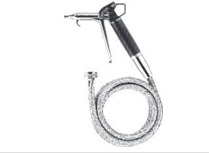 Sova Rinsing Gun with open end of hose and amountable connection set