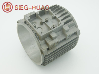 Aluminum Die Casting Sand Blasted Motor Housing ADC12
