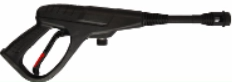 Plastic handle (three-section gun) with intermediate and short high pressure barrel